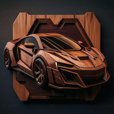 3D model Project CARS Lykan Hypersport game (STL)